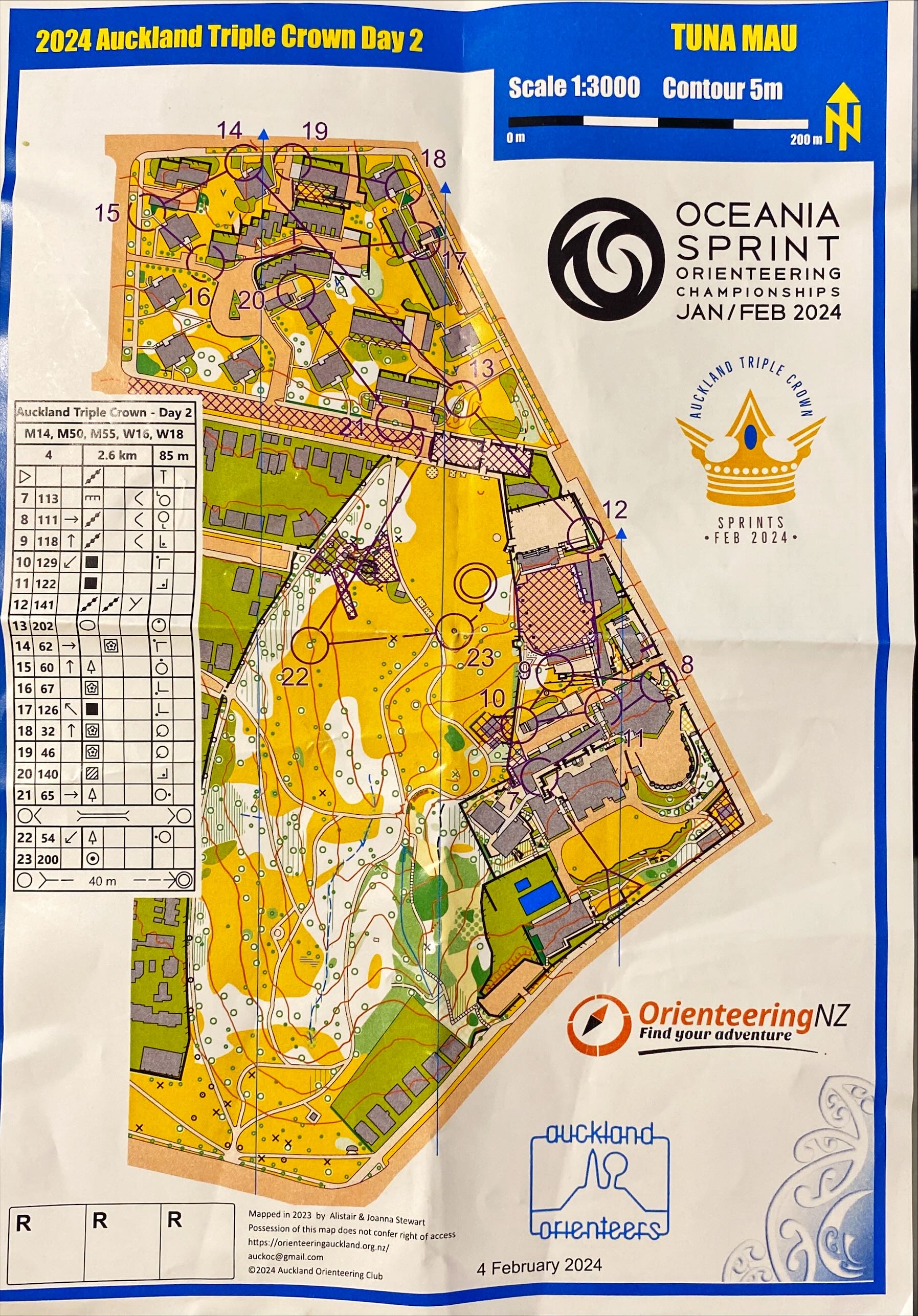 2024 Auckland Triple Crown race 2 map 2 (04-02-2024)