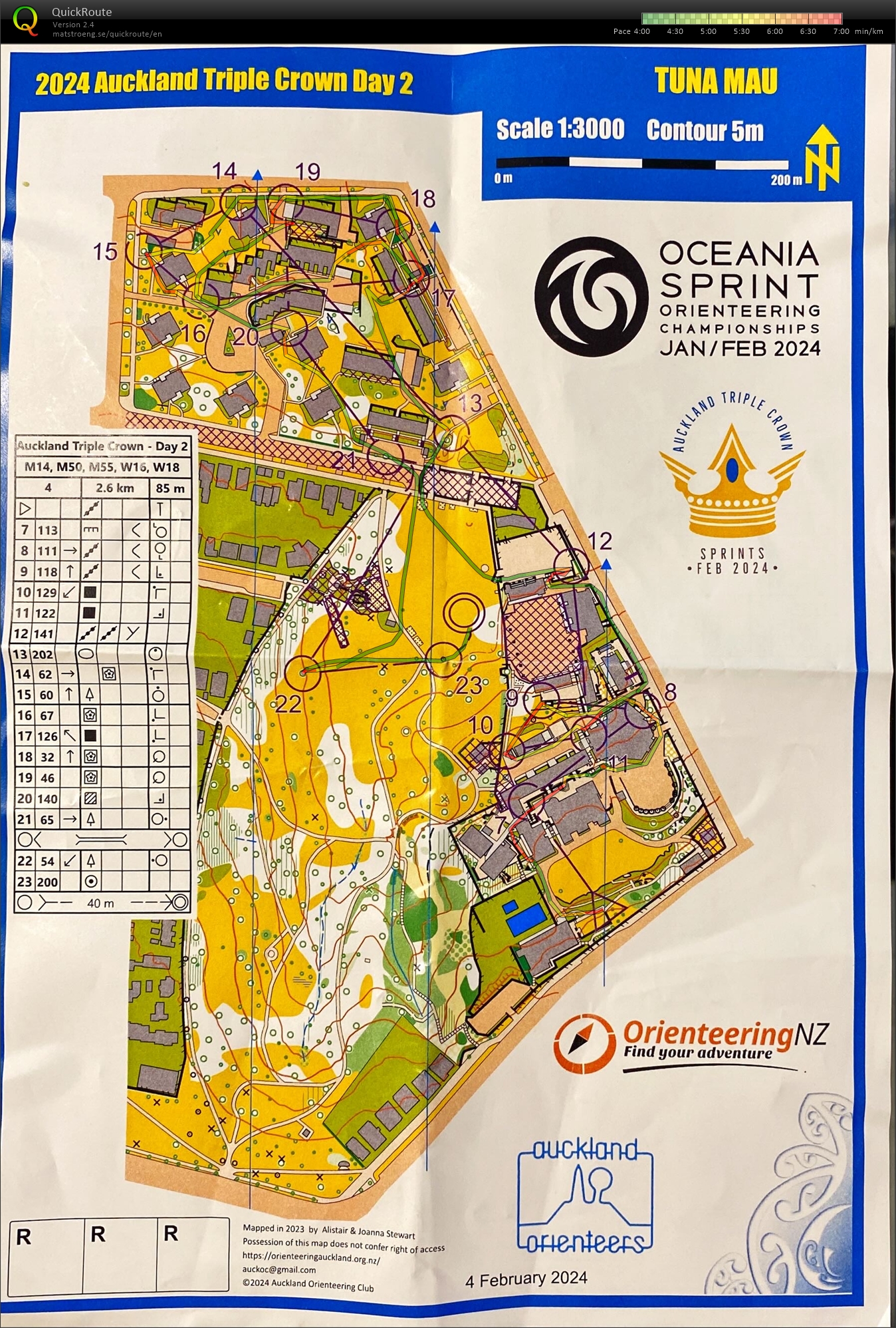 2024 Auckland Triple Crown race 2 map 2 (04-02-2024)