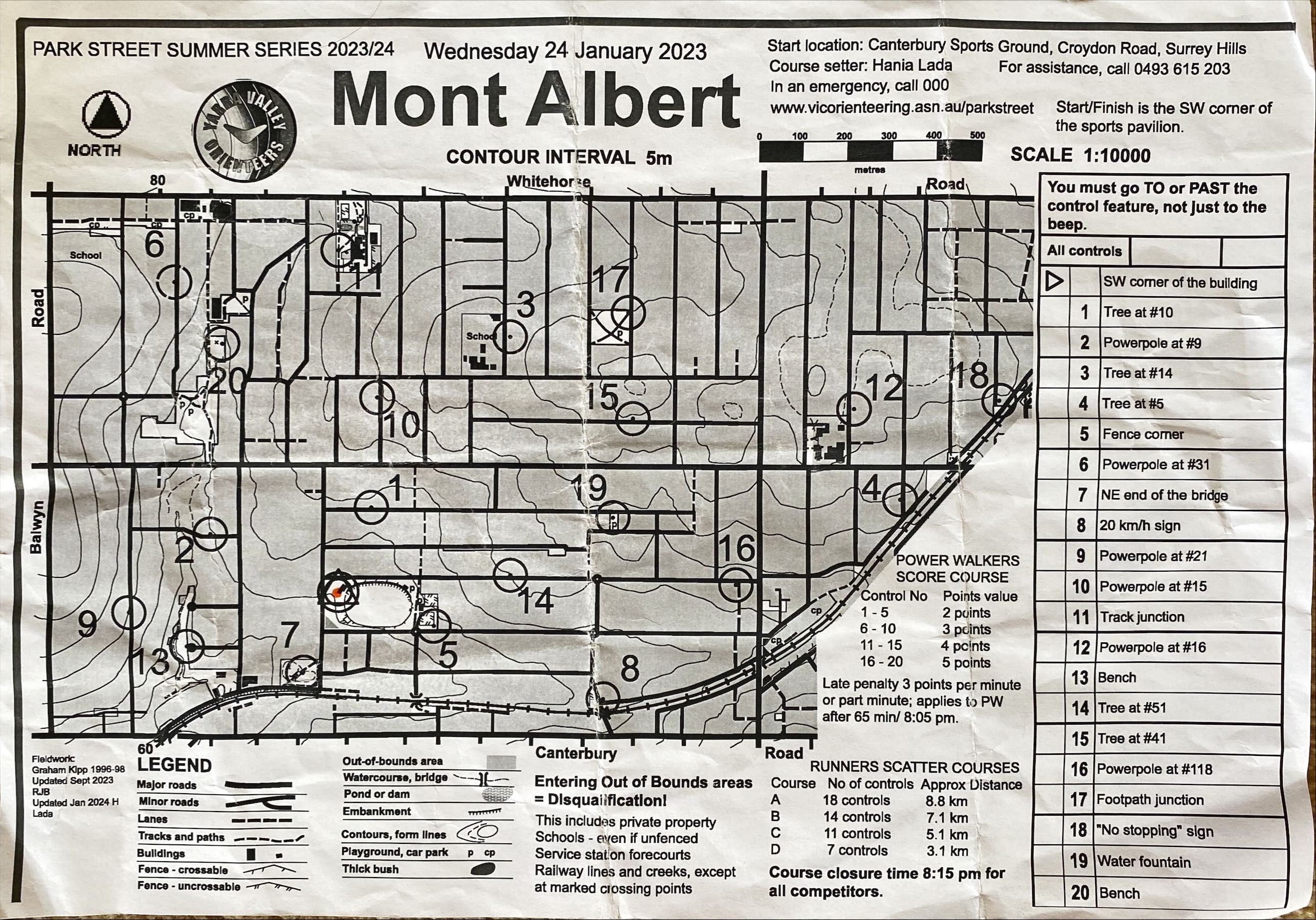 Melbourne Park Street Wednesday Summer Series Event 17 (2024-01-24)