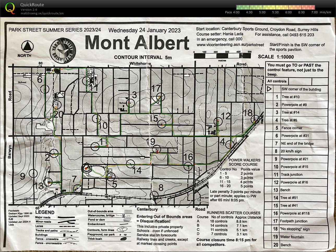Melbourne Park Street Wednesday Summer Series Event 17 (2024-01-24)