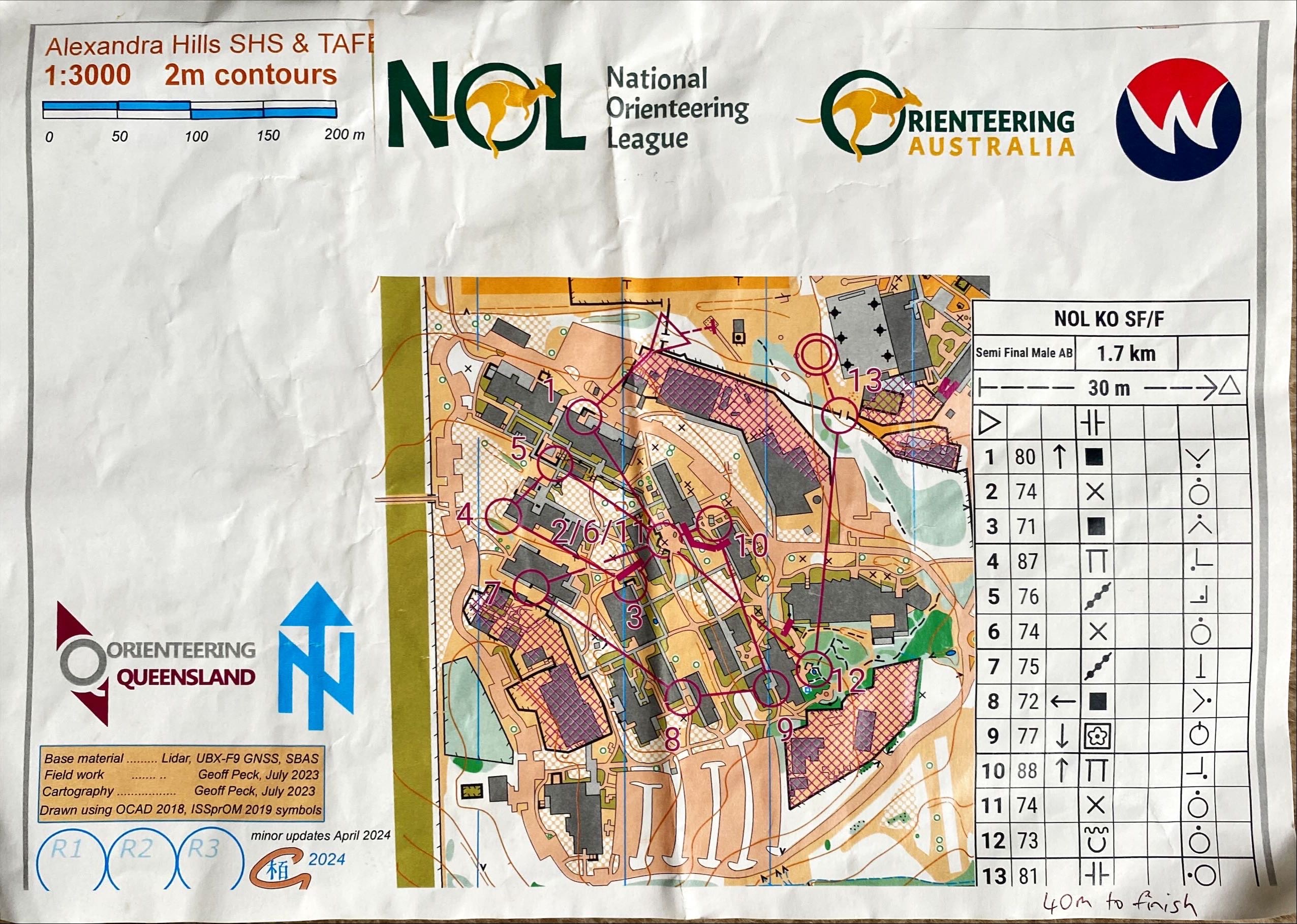 2024 NOL Knockout Sprint Semi Final consolation race (28-04-2024)