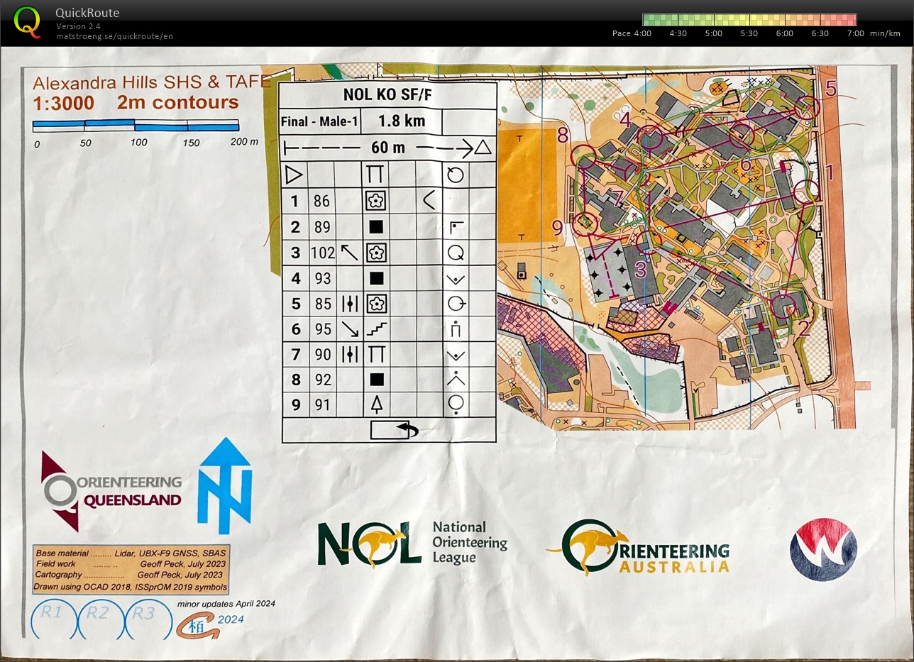 2024 NOL Knockout Sprint Final consolation race map 1 (28-04-2024)