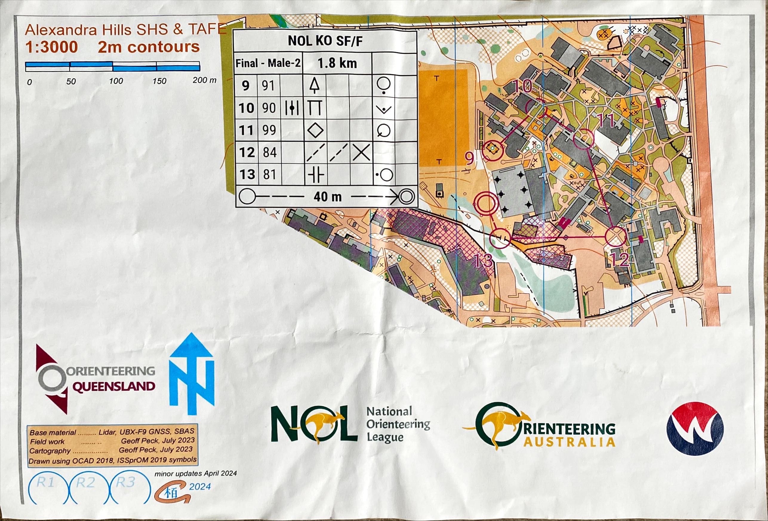 2024 NOL Knockout Sprint Final consolation race map 2 (2024-04-28)