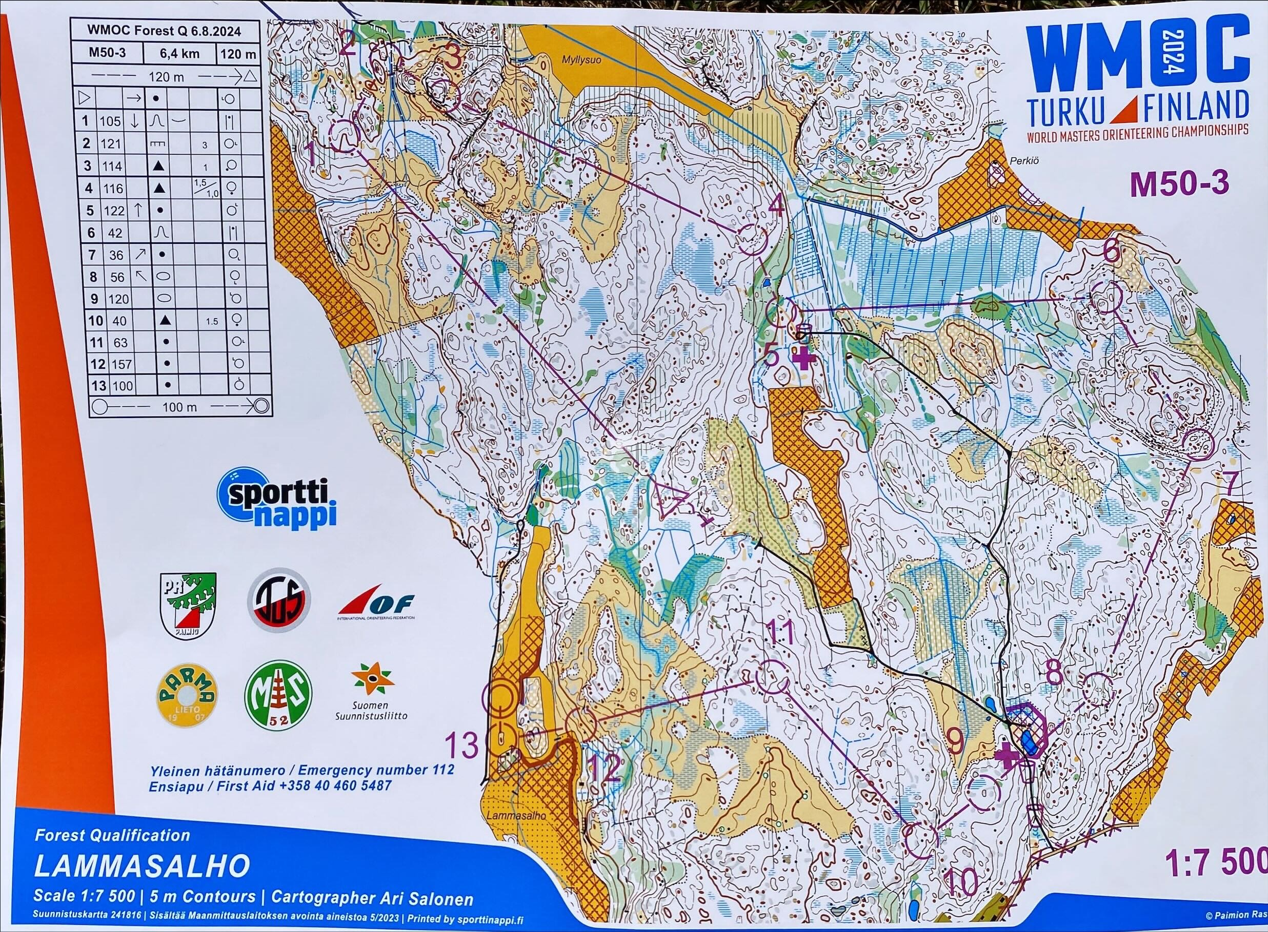 2024 WMOC Forest Qualification M50A (06-08-2024)