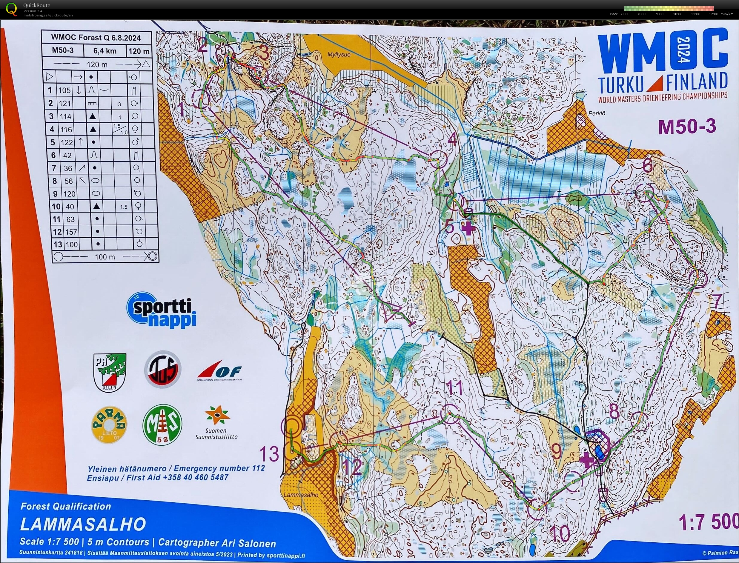 2024 WMOC Forest Qualification M50A (06-08-2024)