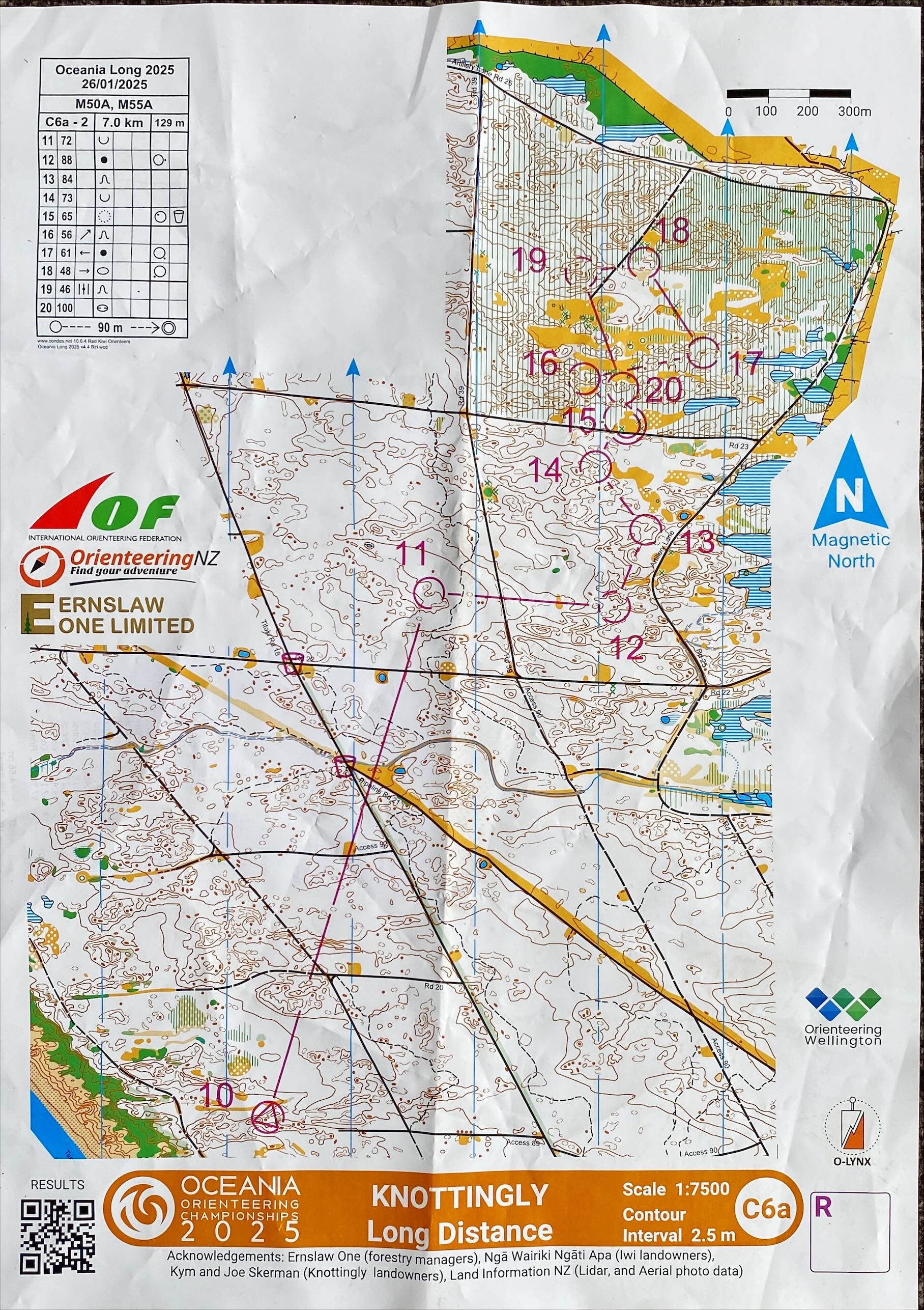 2025 Oceania Championships Long Distance map 2 of 2 (26-01-2025)