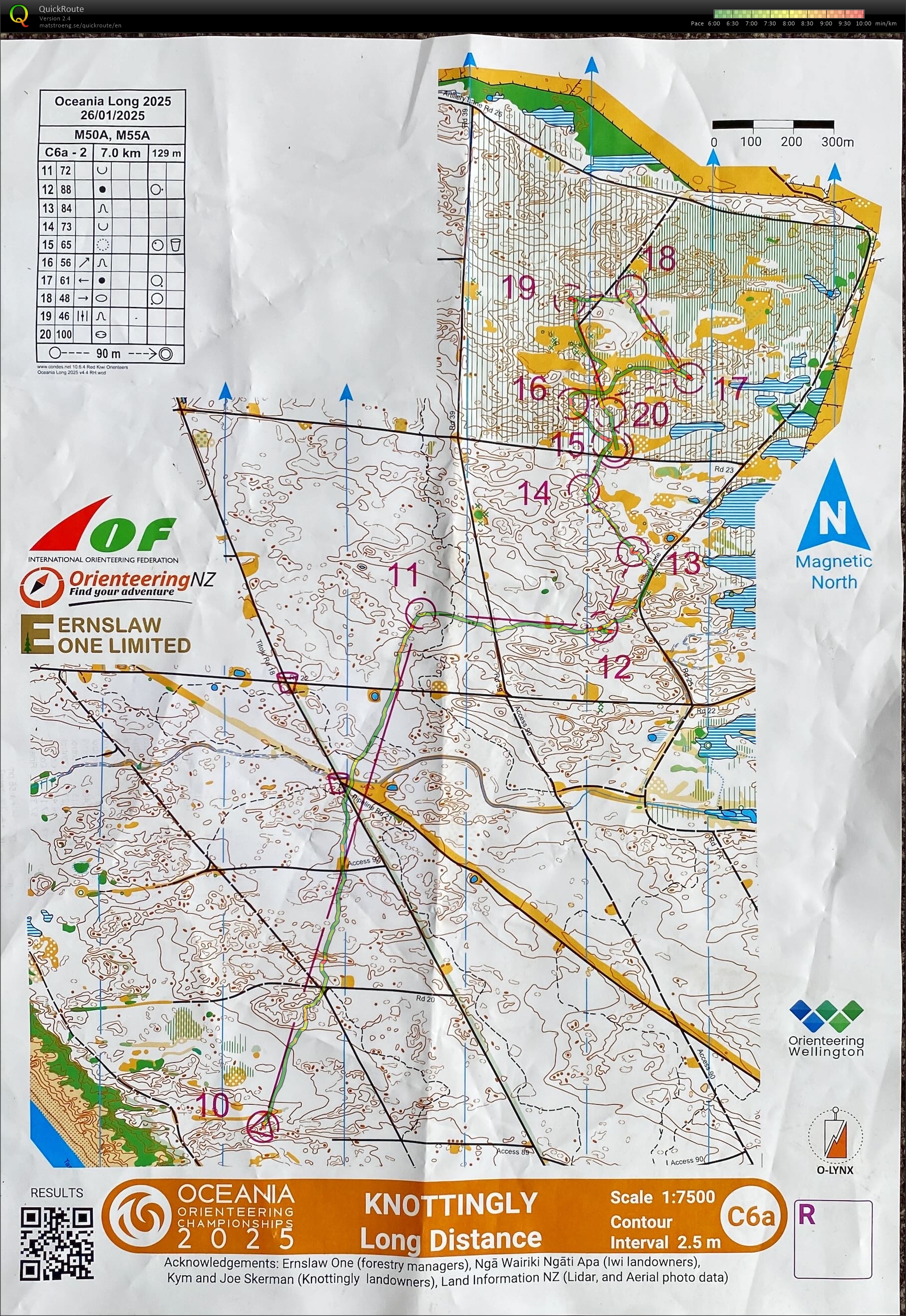 2025 Oceania Championships Long Distance map 2 of 2 (26-01-2025)