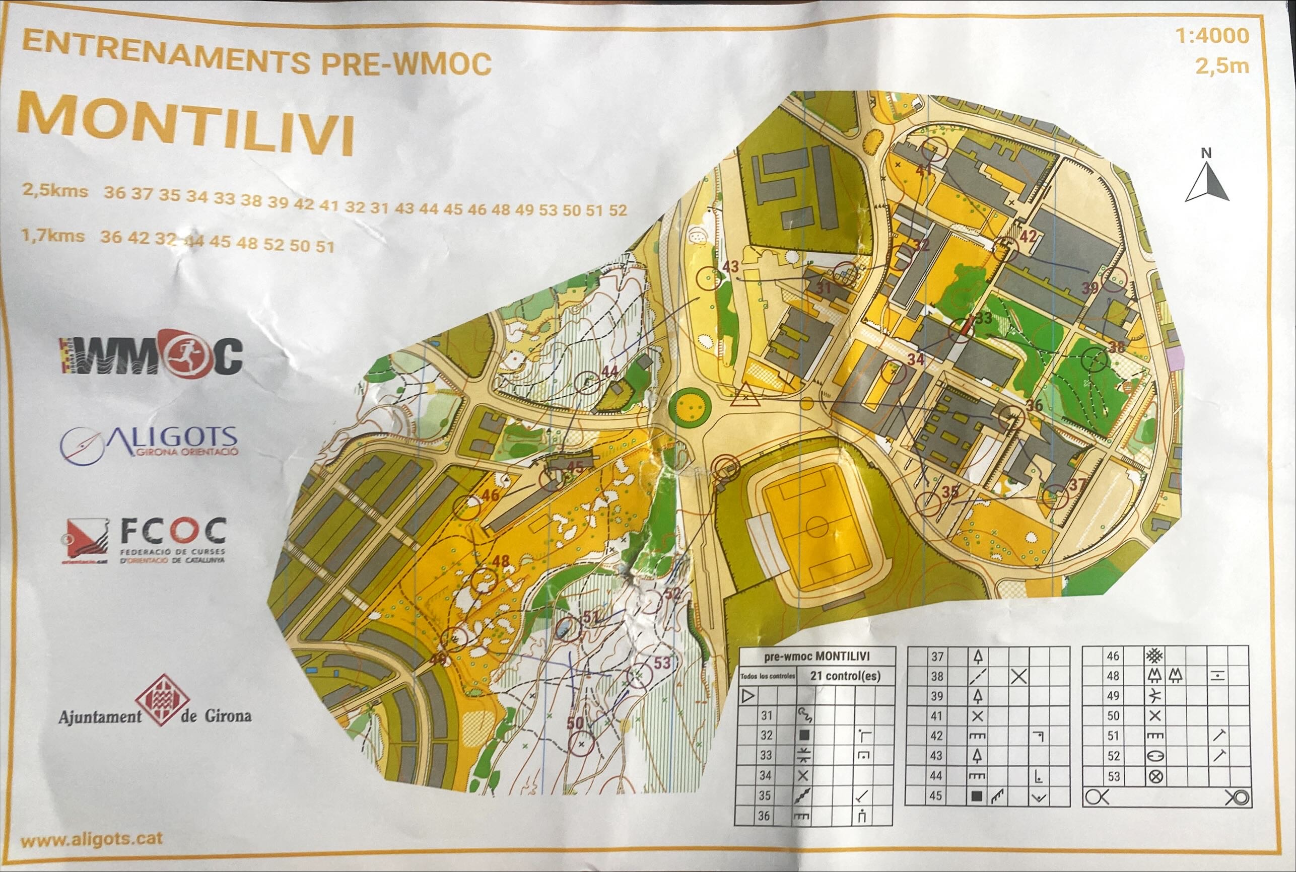 Montilivi training map (06.08.2025)
