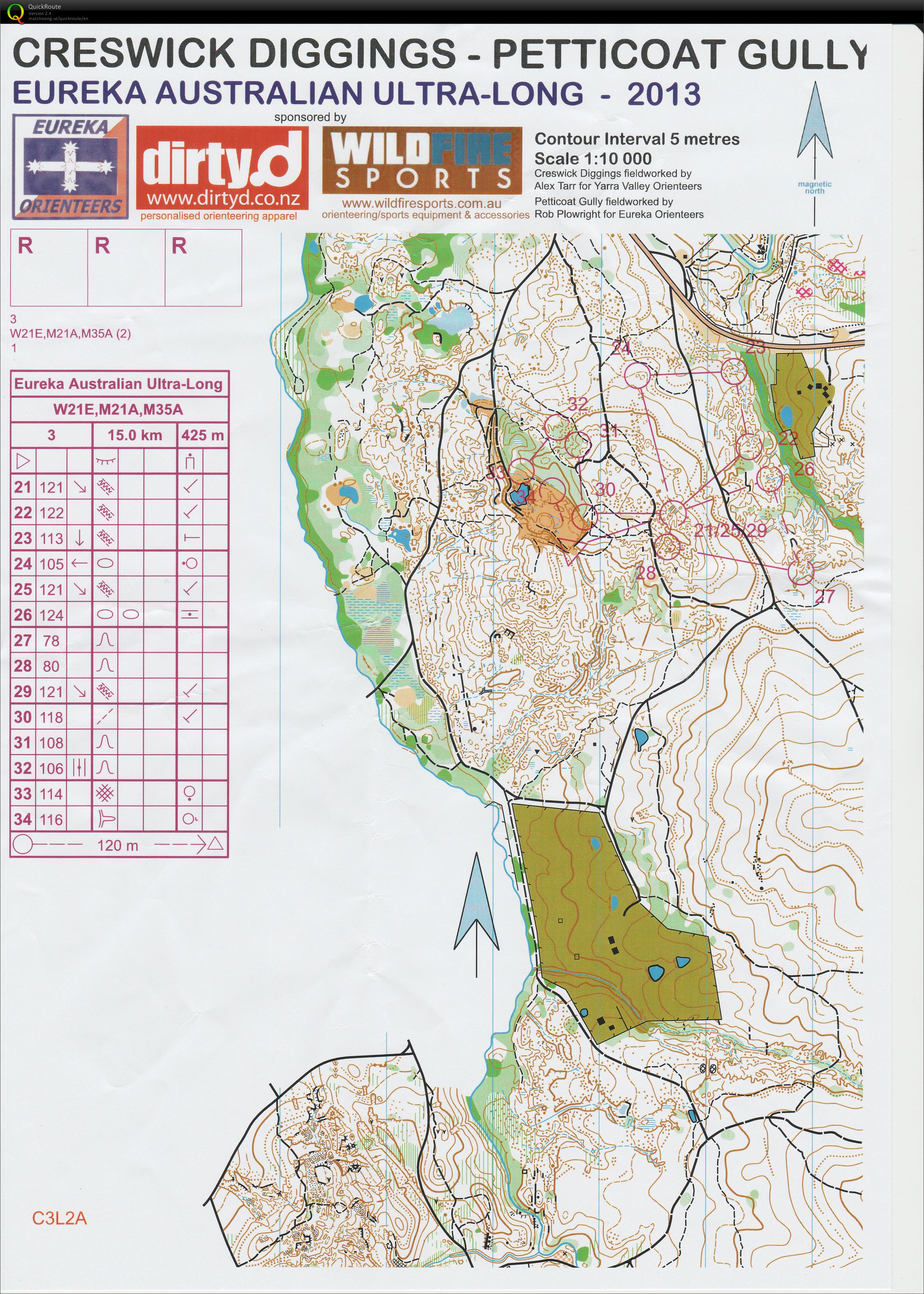 Australian Ultra Long, map 2 (course 3) (2013-04-06)