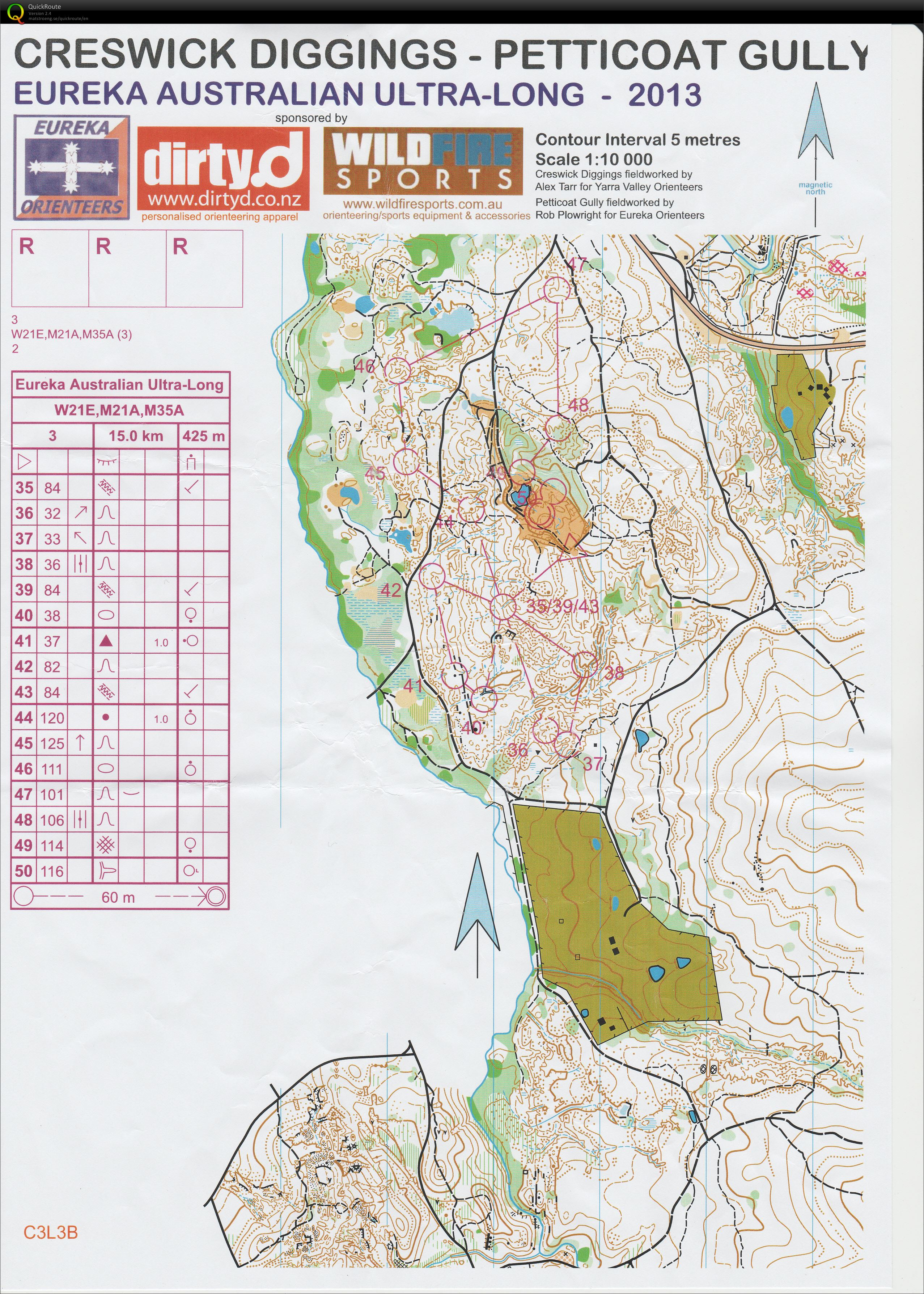 Australian Ultra Long, map 3 (course 3) (2013-04-06)