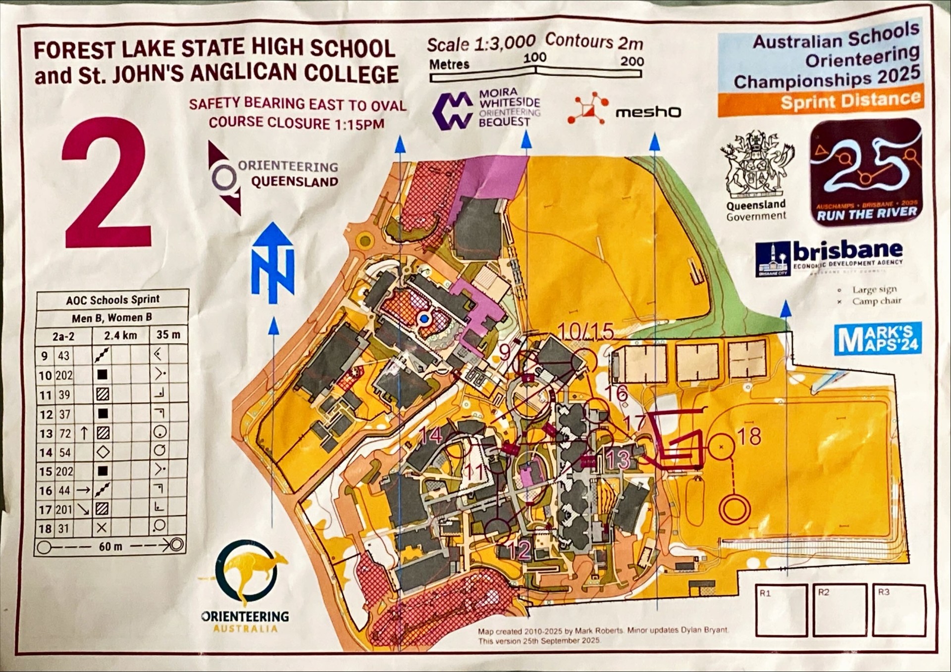 2025 Run The River Stage 1 map 2 of 2 (30.09.2025)