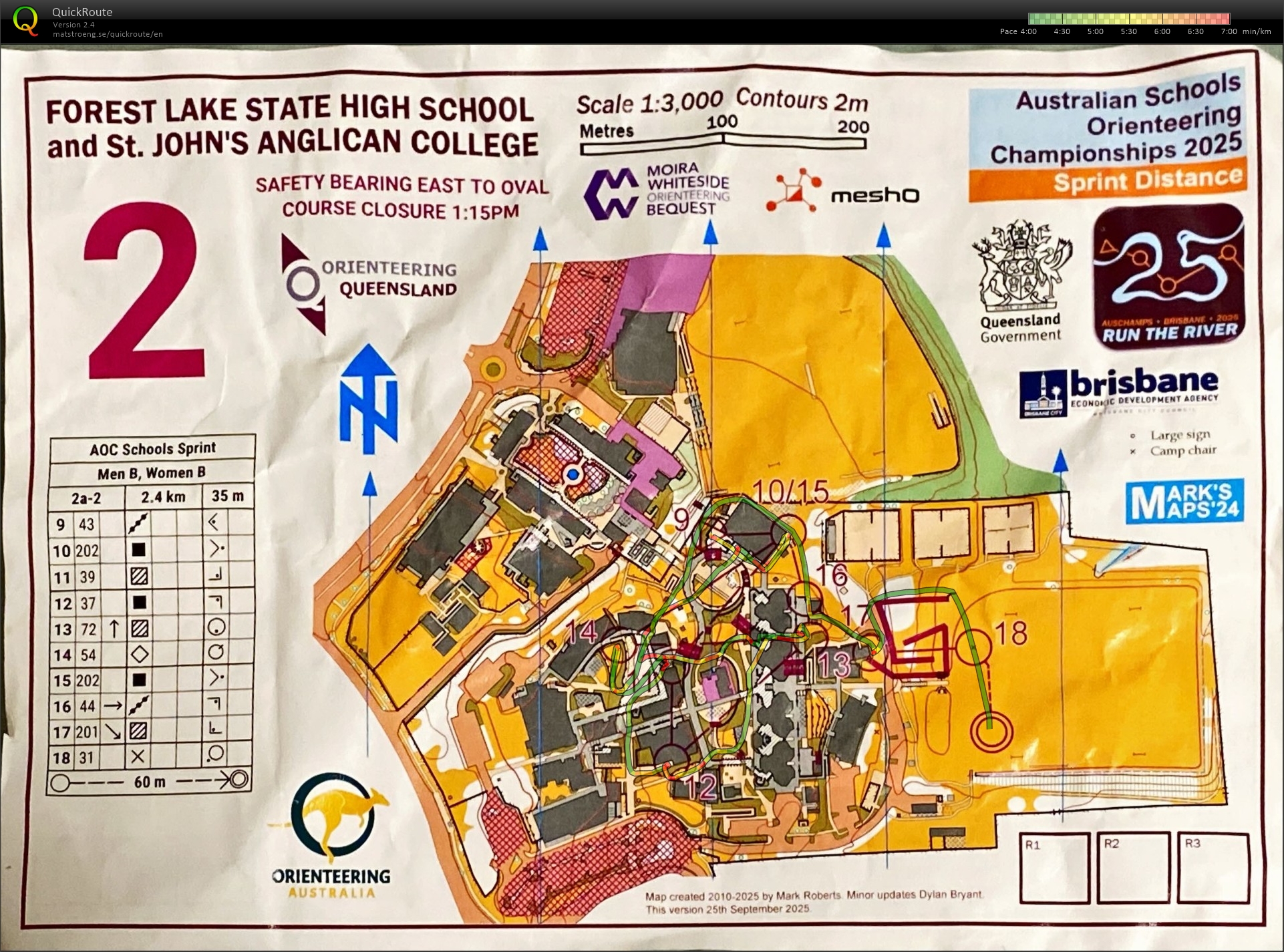 2025 Run The River Stage 1 map 2 of 2 (30.09.2025)