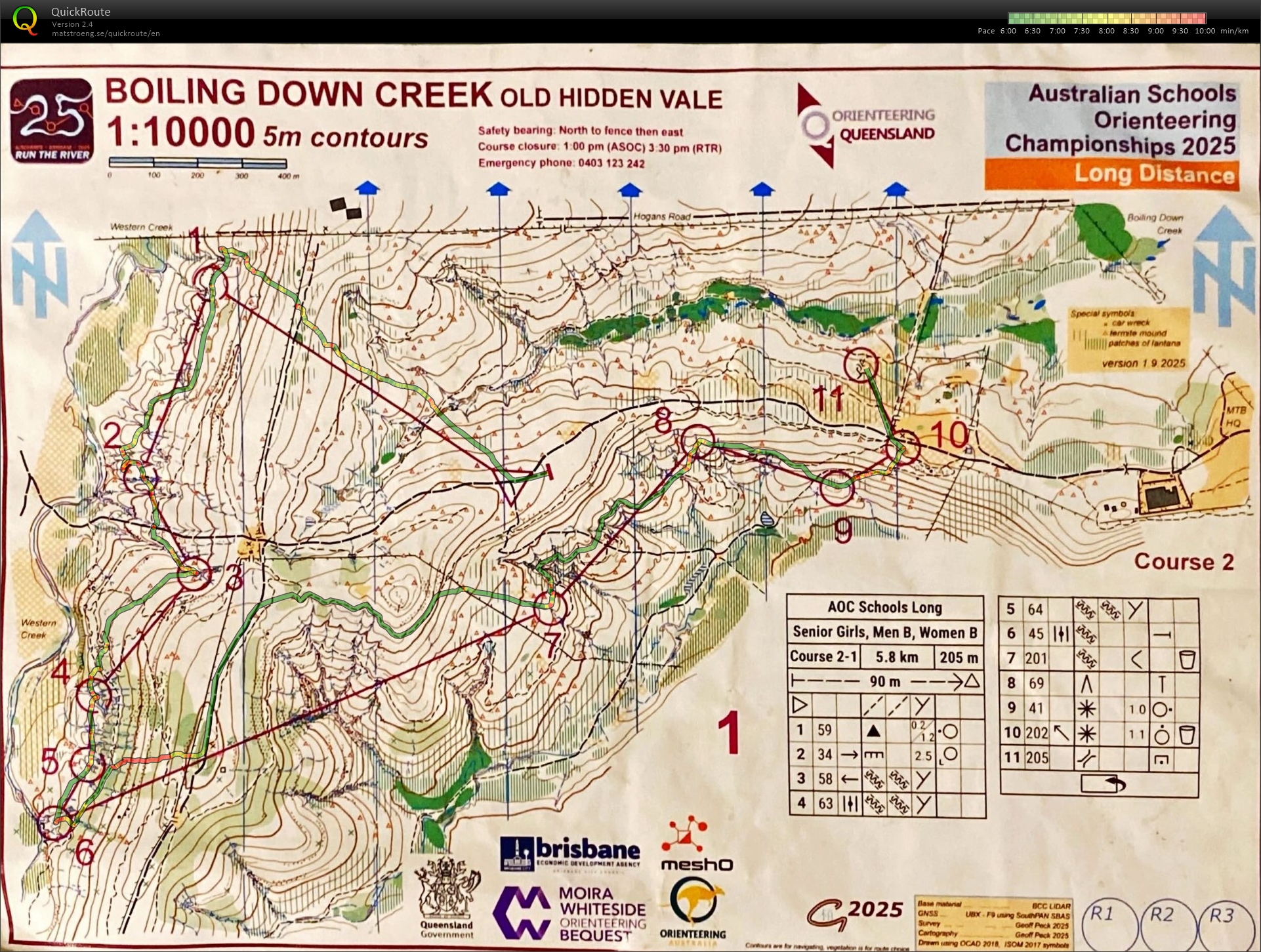 2025 Run The River Stage 2 map 1 of 2 (01-10-2025)