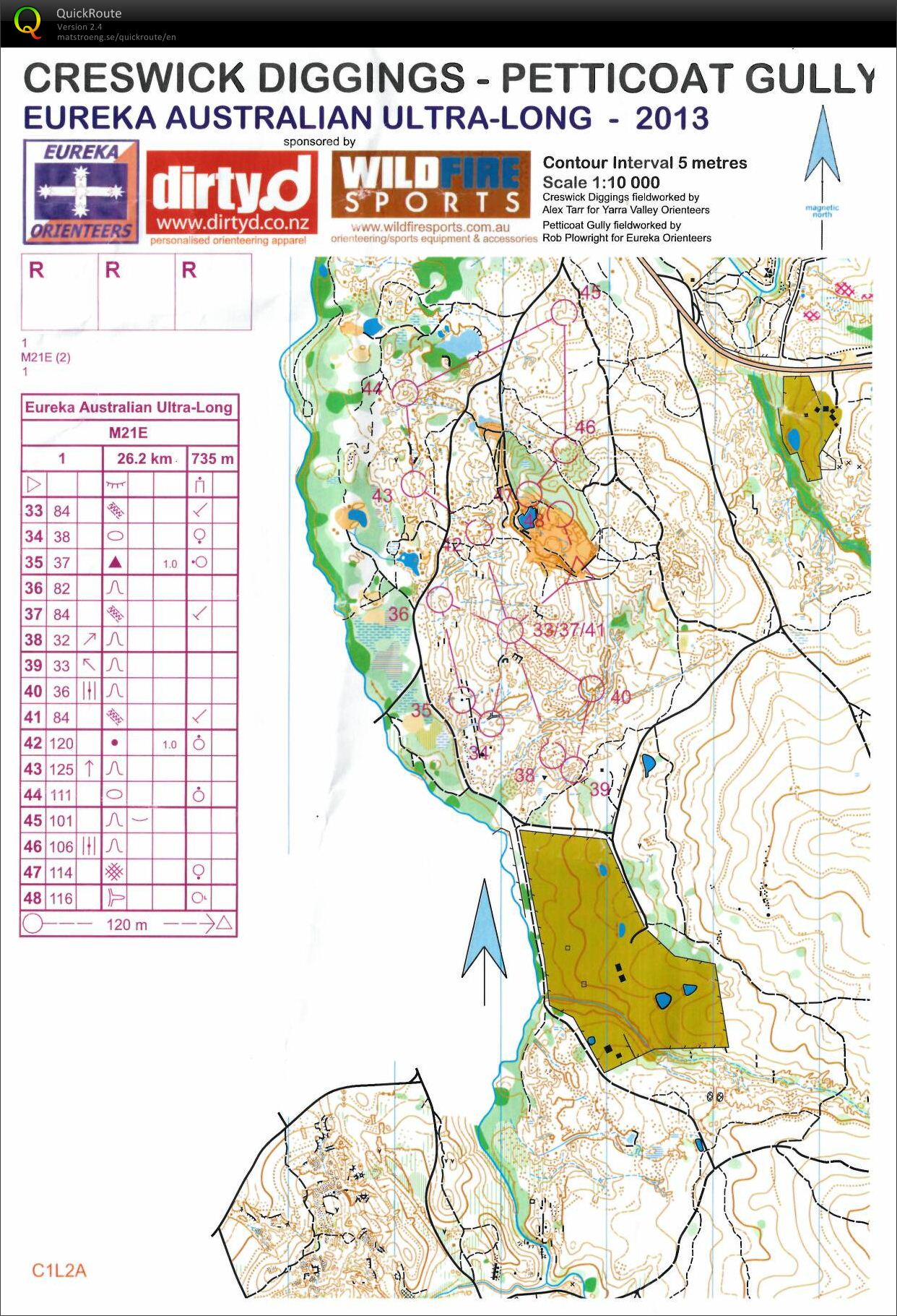 2013 Australian Ultra Long Map 2 (06-04-2013)