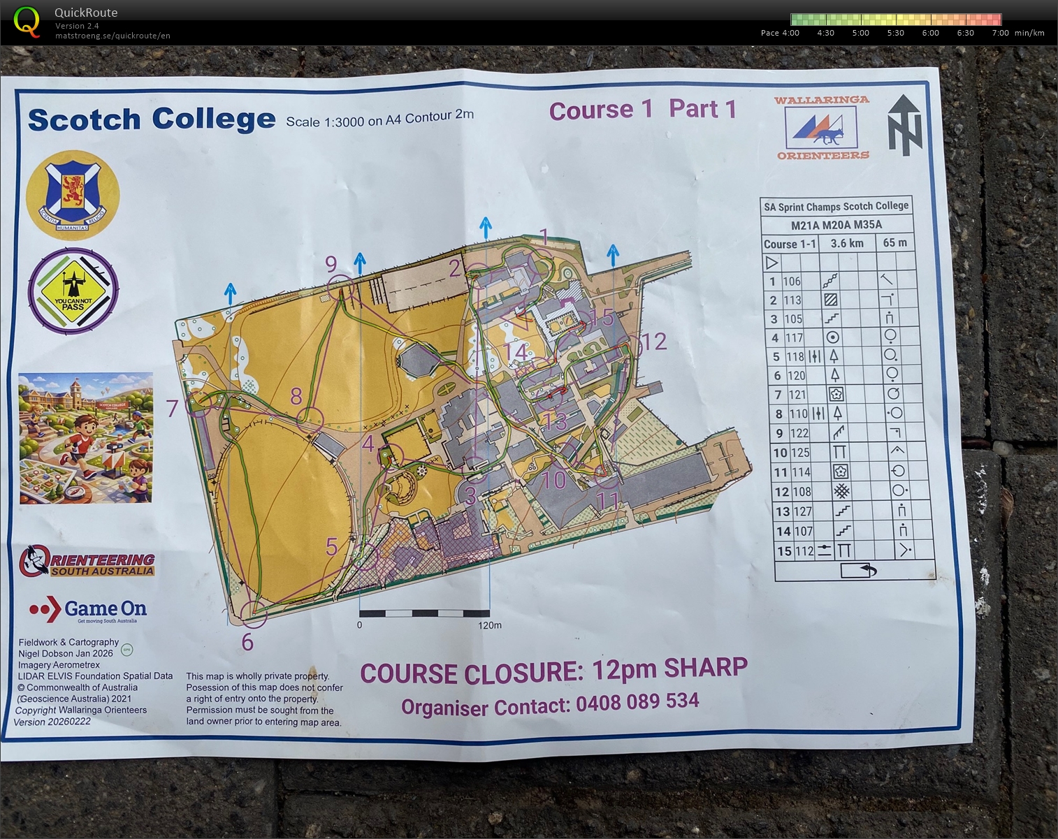 2026 SA Sprint Championships map 1 of 2 (2026-03-01)