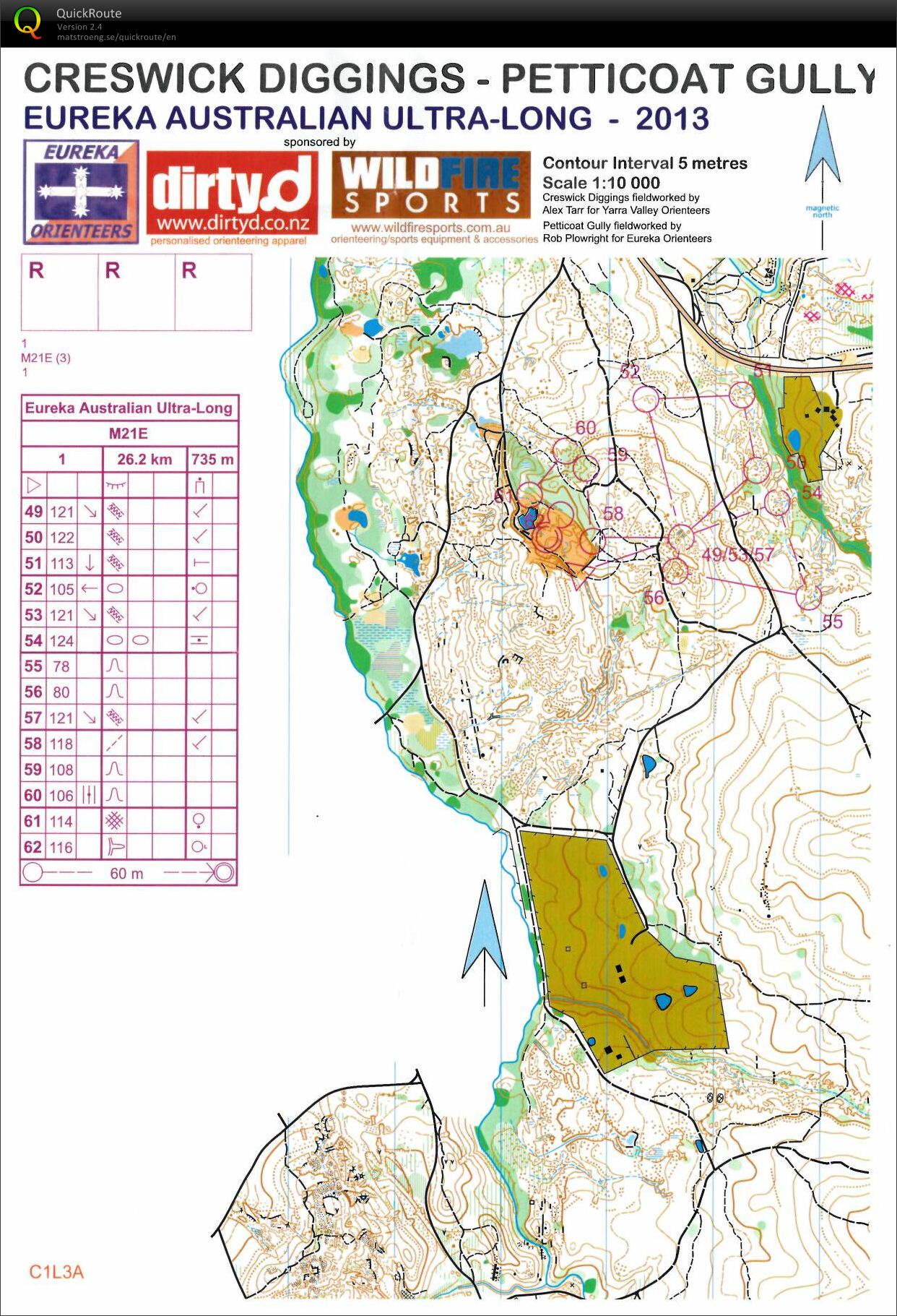 2013 Australian Ultra Long Map 3 (06-04-2013)