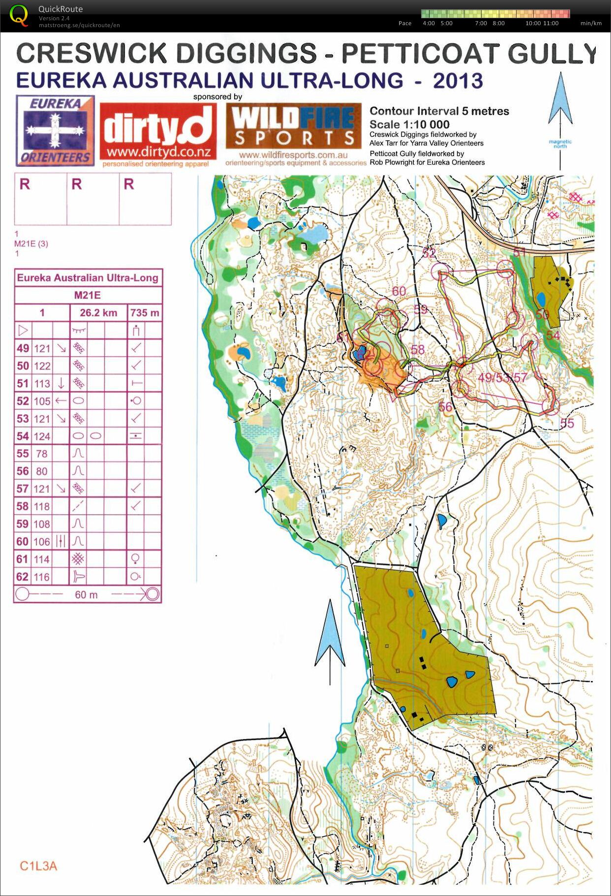 2013 Australian Ultra Long Map 3 (06-04-2013)