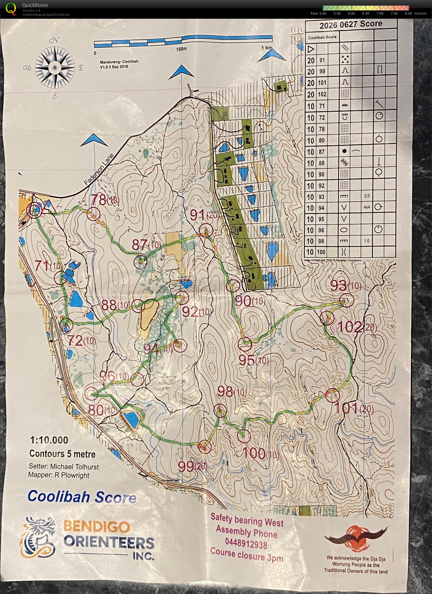 Bendigo Bush Score Event (27/06/2026)