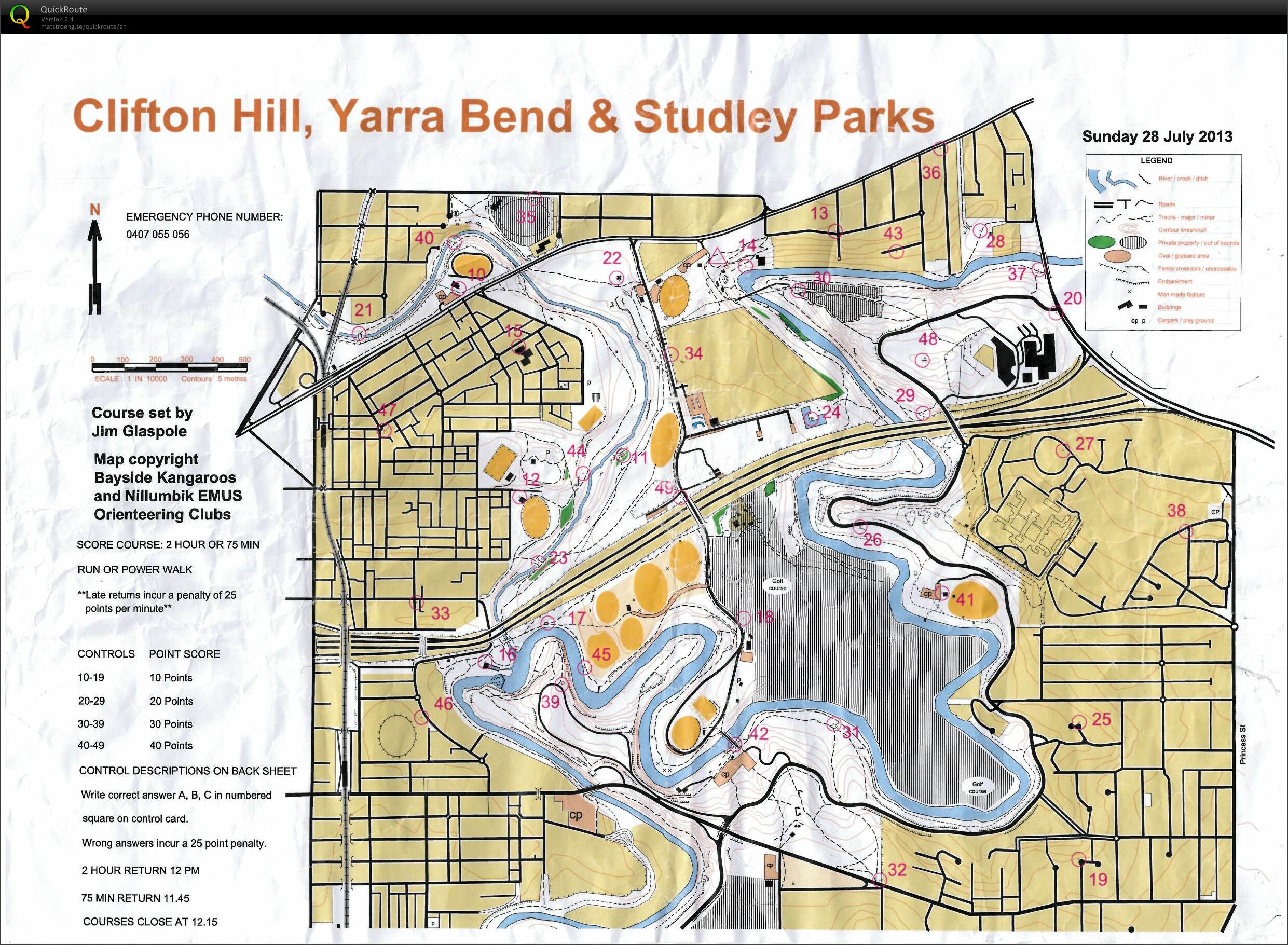 Yarra Bend Enduro 2hr (28/07/2013)