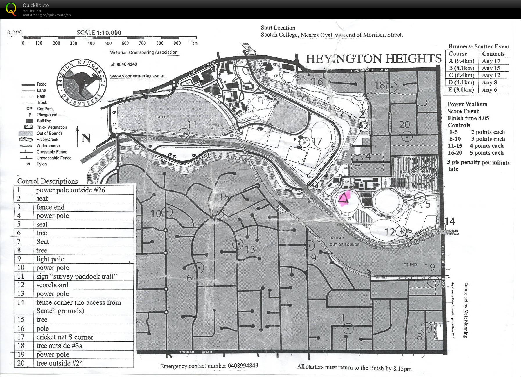 2011-12 Eastern Summer Series, Event 18 (22-02-2012)