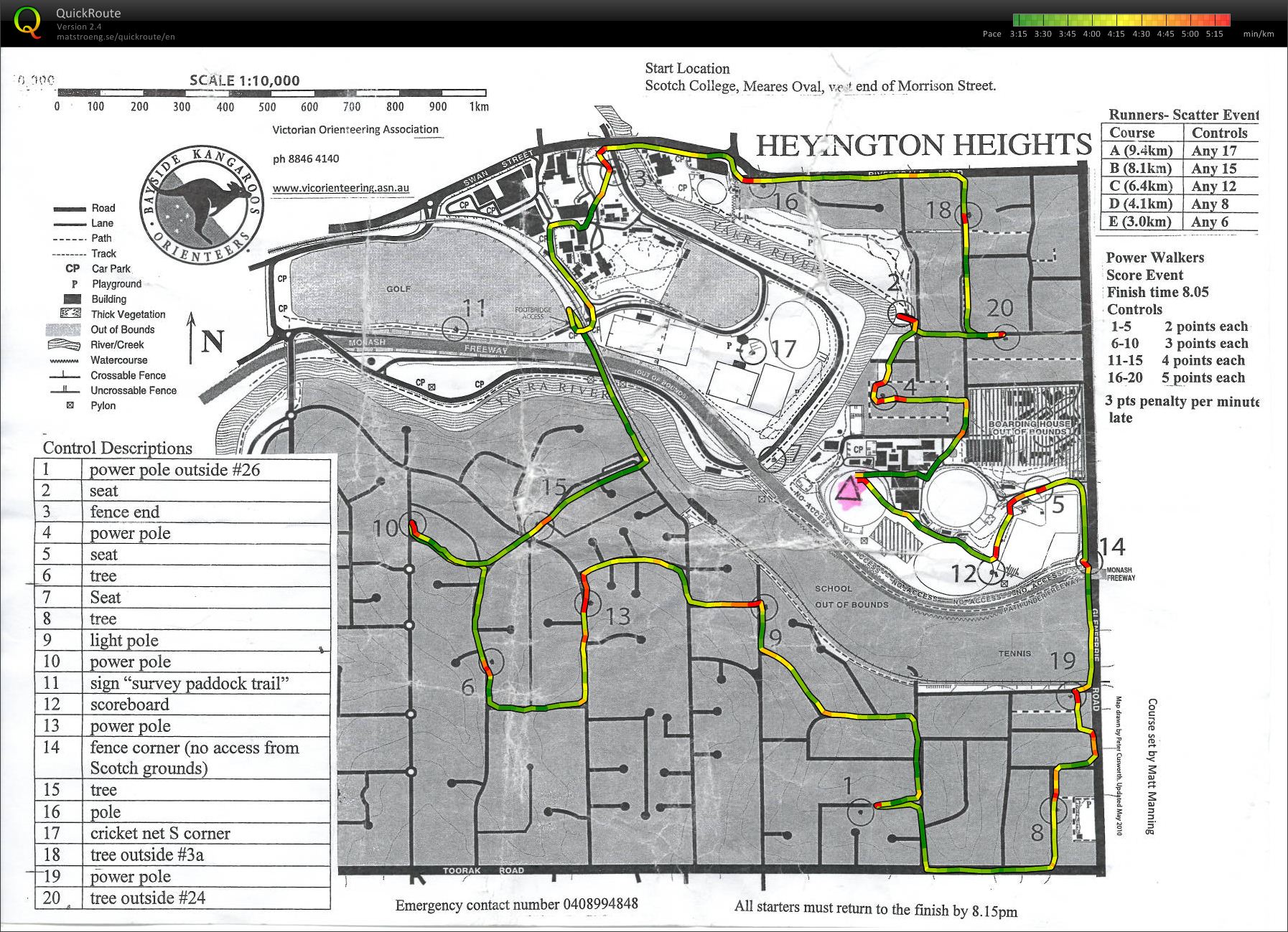 2011-12 Eastern Summer Series, Event 18 (22-02-2012)
