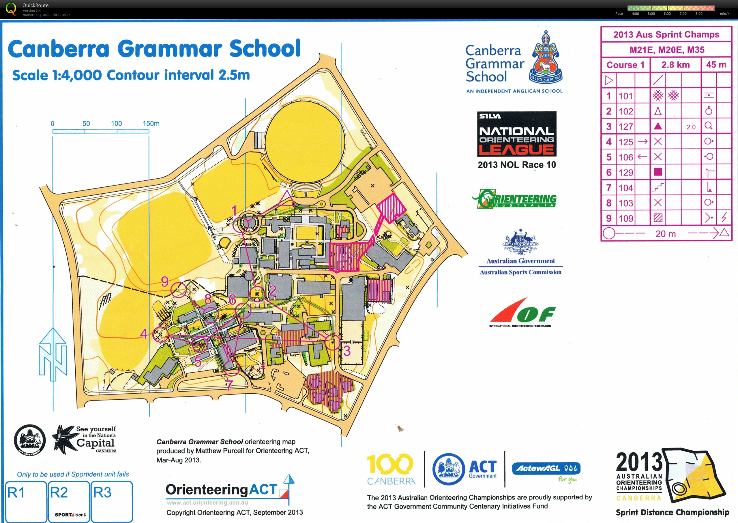 Australian Sprint Distance Championships- Map 1 (28.09.2013)