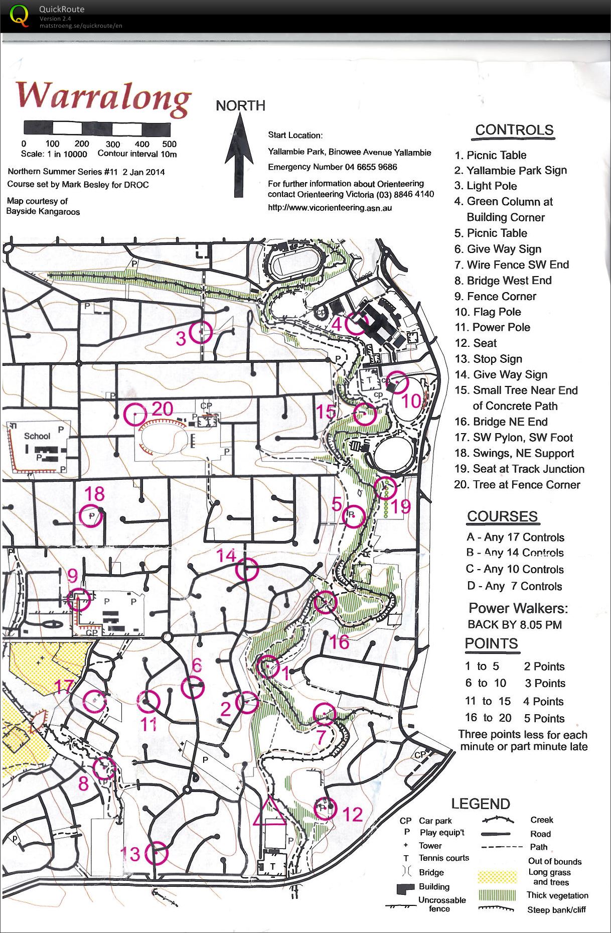 2013/14 Northern Summer Series Event No. 11        (02/01/2014)