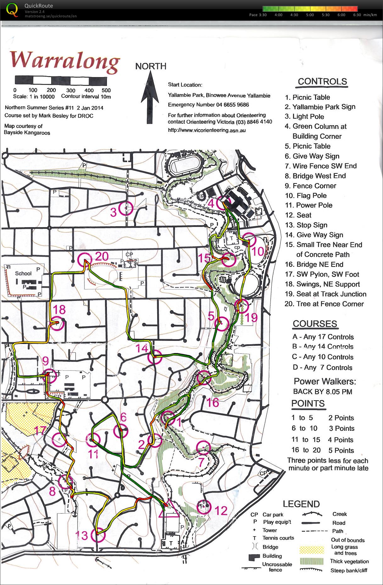 2013/14 Northern Summer Series Event No. 11        (02/01/2014)