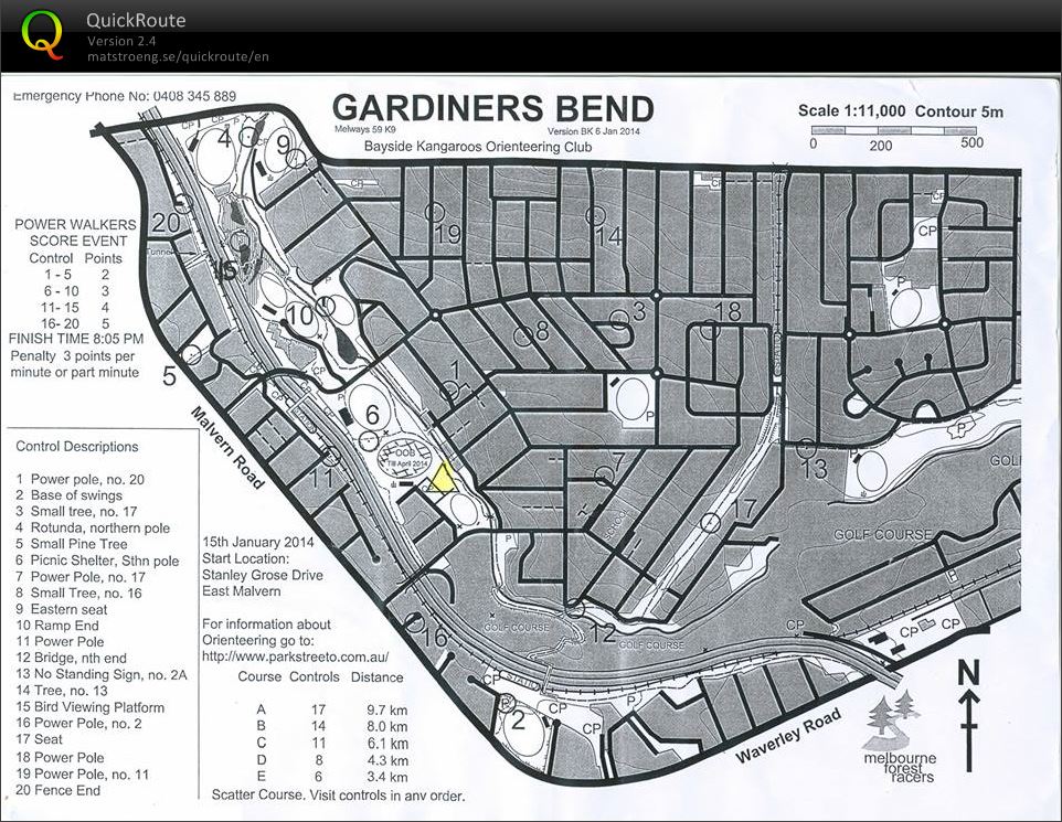 2013/14 Eastern Summer Series Event No. 12        (2014-01-15)