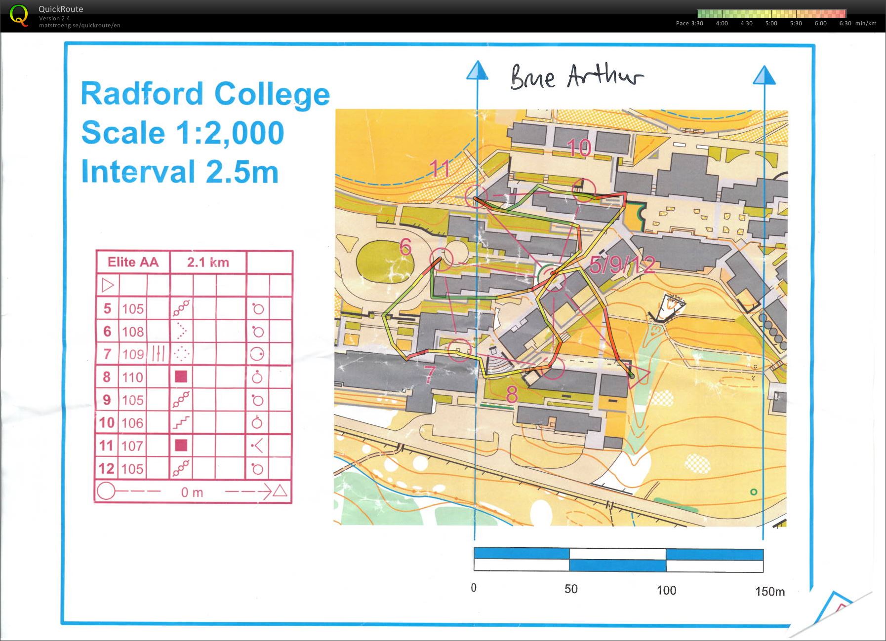 Sprint Canberra Day 2 - map 2/2 (24-01-2014)