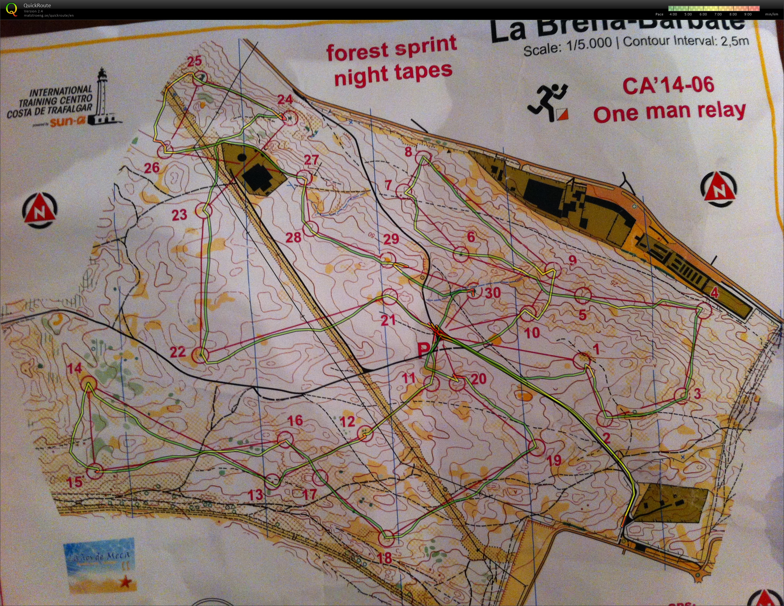 Barbate Night One man relay (09.02.2014)